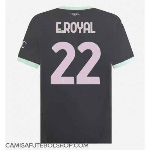 Camisa de time de futebol AC Milan Emerson Royal #22 Replicas 3º Equipamento 2024-25 Manga Curta